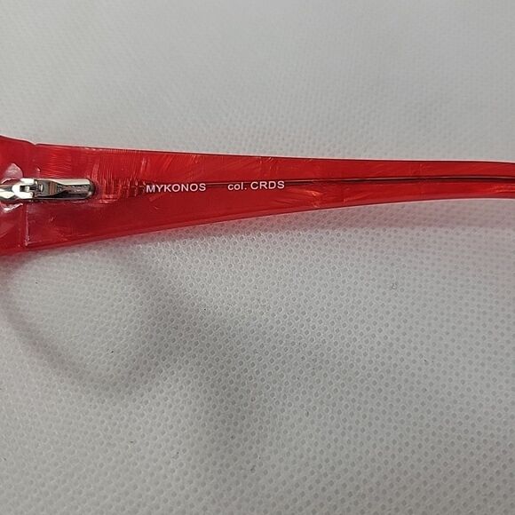 Etnia Barcelona Mykonos Eyeglasses Frames Clear Red Y2K Vintage Square 52-18-135 - Picture 11 of 11
